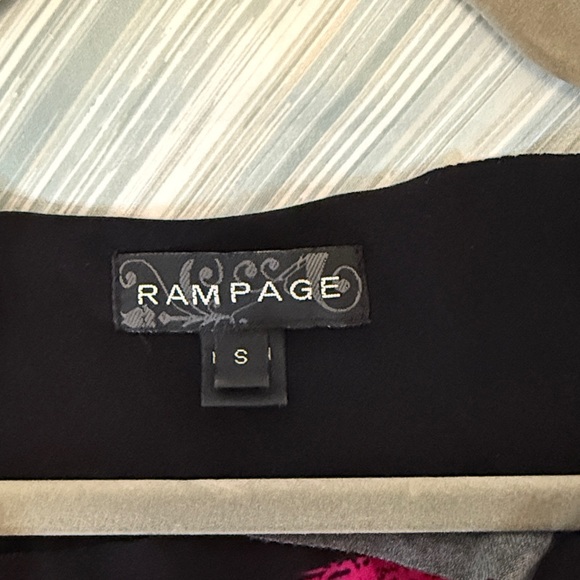 Rampage Asymmetrical Dress with Multicolor Stripes - Picture 6 of 6